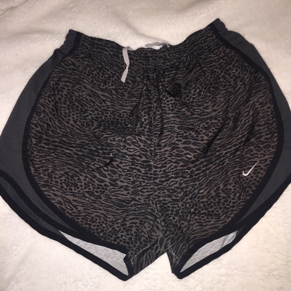 NIKE cheetah printed running shorts